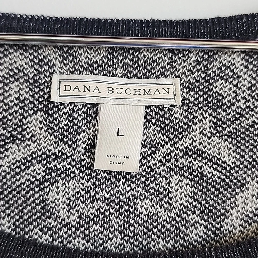 Dana Buchman beaded 3/4 sleeve large sweater